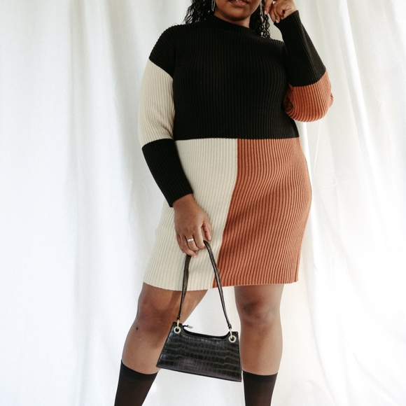 Dresses & Skirts - *ONE LEFT* Colorblock Sweater Dress
